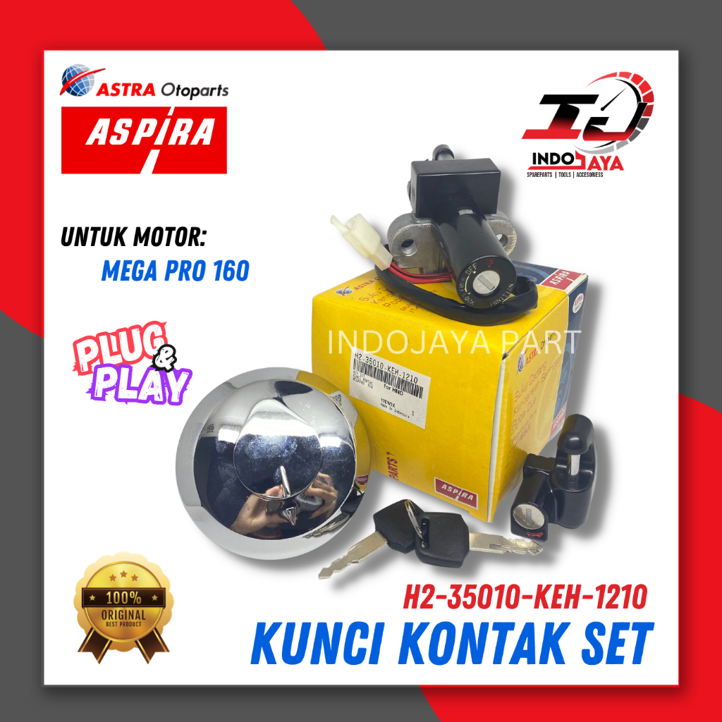 [BAYAR DI TEMPAT] KUNCI KONTAK ASSY ASPIRA MEGA PRO 160 / KUNCI KONTAK SET + JOK / PAKET SET KUNCI K