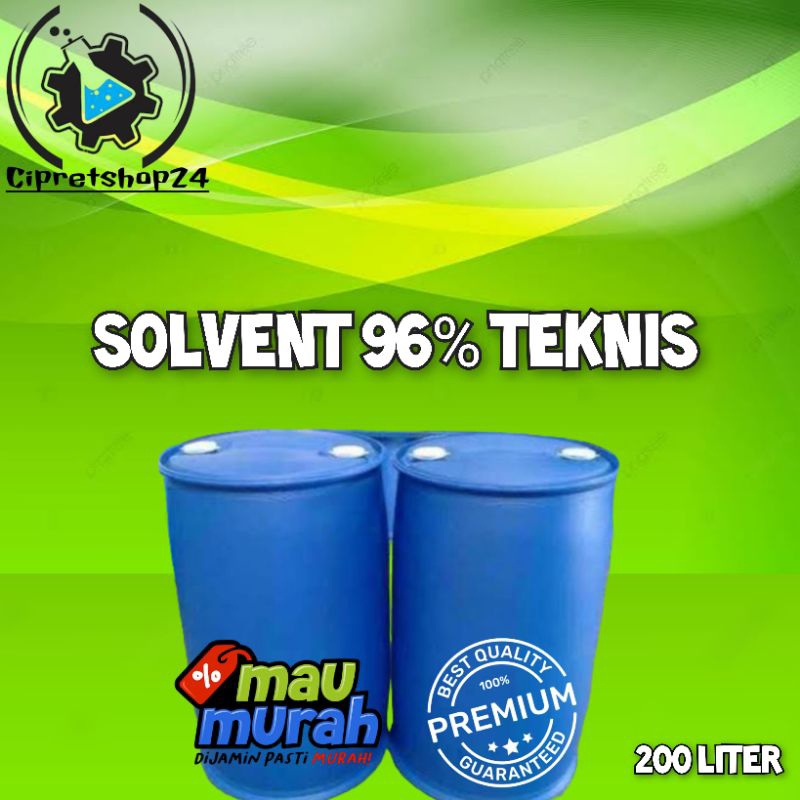 Solvent 96% Teknis drum 200 liter/solvent 96 persen 200 liter