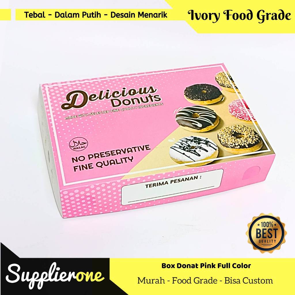 Box Donat, Dus donat, Kotak Donat, Kemasan Donat, Tempat donat, box donat besar, custom box donat
