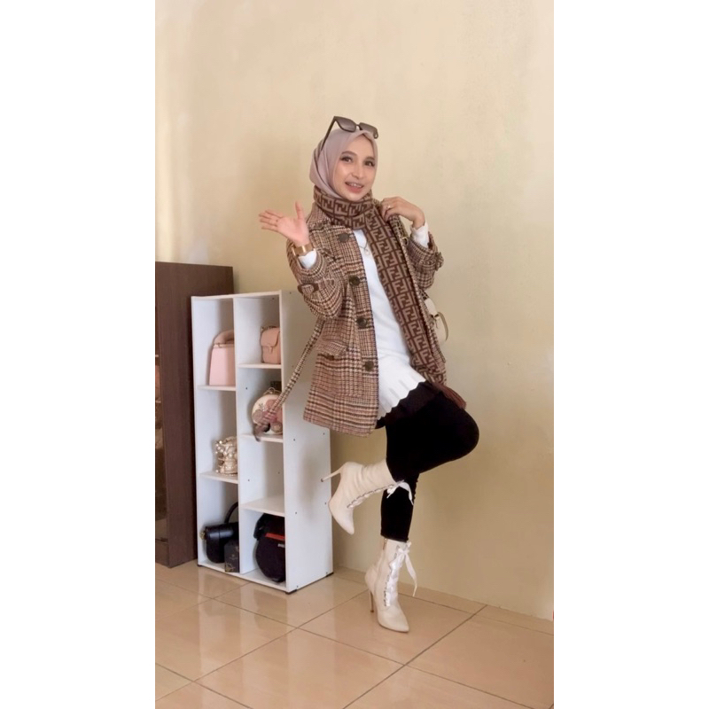 preloved coat wool ZR musim dingin wanita