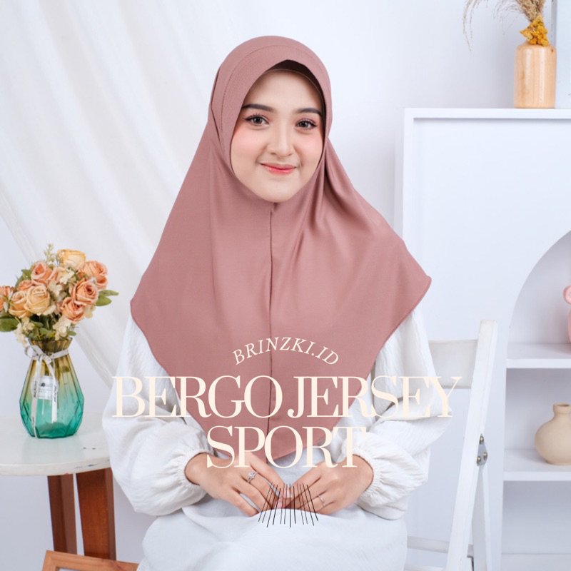 BRINZKI.ID — Hijab Bergo Instant Sport Jersey