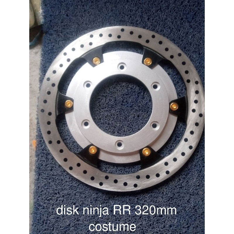 piringan cakram ninja rr costume 320mm disk ninja rr piringan cakram ninja 250 karbu lebar 320mm cos