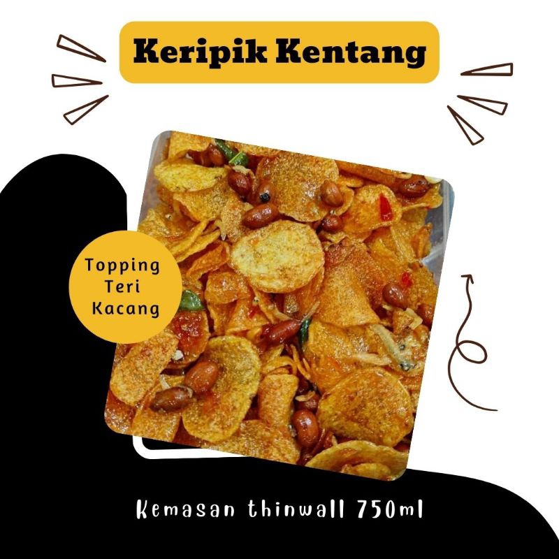 

Keripik Kentang Kemasan Wadah Box Thinwall 750ml