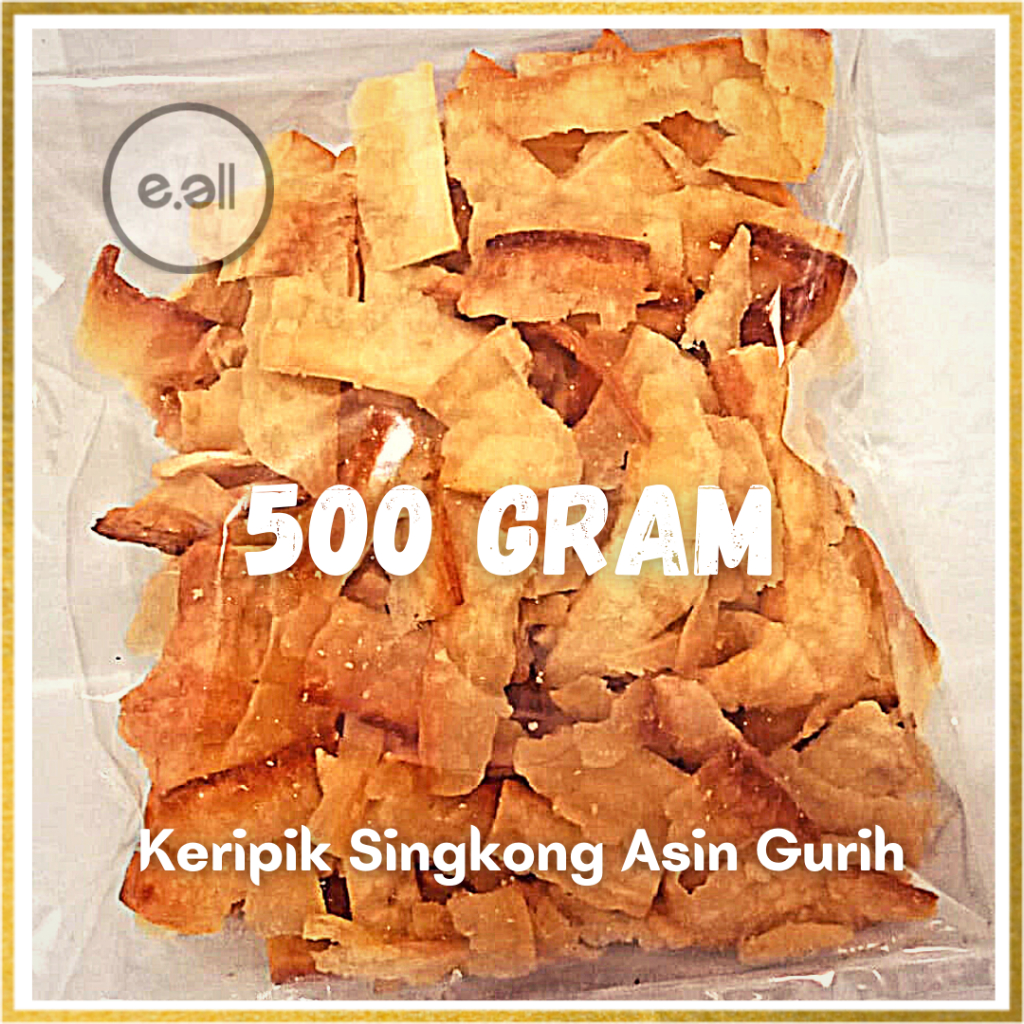 

Keripik Singkong Asin Gurih 500 gram - cemilan instan enak original asli