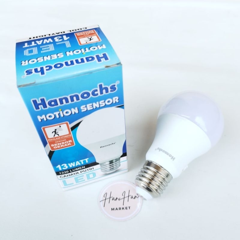 LAMPU SENSOR GERAK HANNOCH 13 WATT