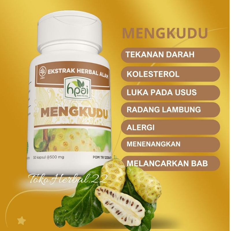 

Mengkudu Kapsul • Isi 50 Kapsul • Herbal yang sangat baik untuk menurunkan tekanan darah • HNI HPAI