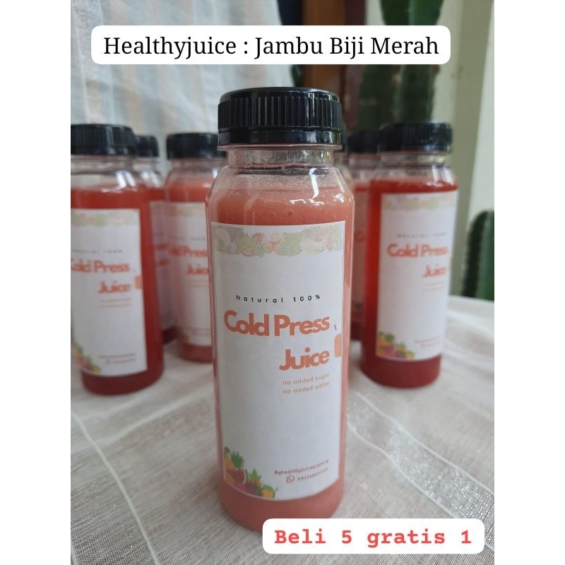 

Jus Sehat Padang Peningkat Trombosit - Cold Press Juice Padang- Jambu Biji Merah (100% Pure Asli Buah dan Sayur)