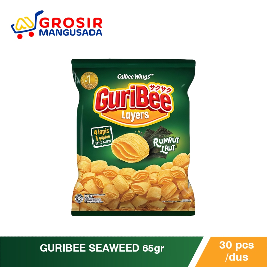 

Grosir Keripik Kentang Seaweed GuriBee 65gr Paket 6pcs