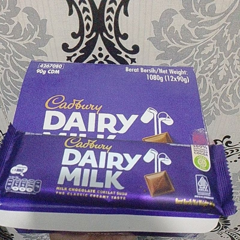 

promo 1box cadbury 90gr x 12 pc