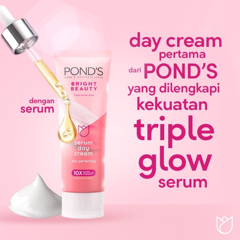 PONDS BRIGHT BEAUTY SERUM DAY CREAM 20G - 40G PONDS DAY CREAM
