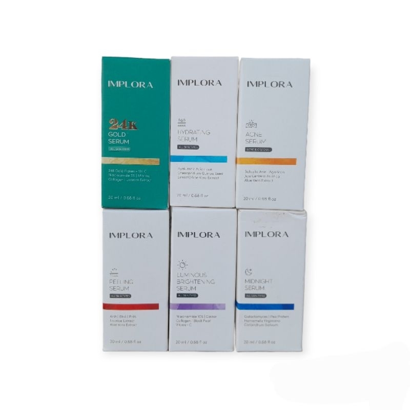 Implora Serum -Bpom -Serum Wajah Glowing Original