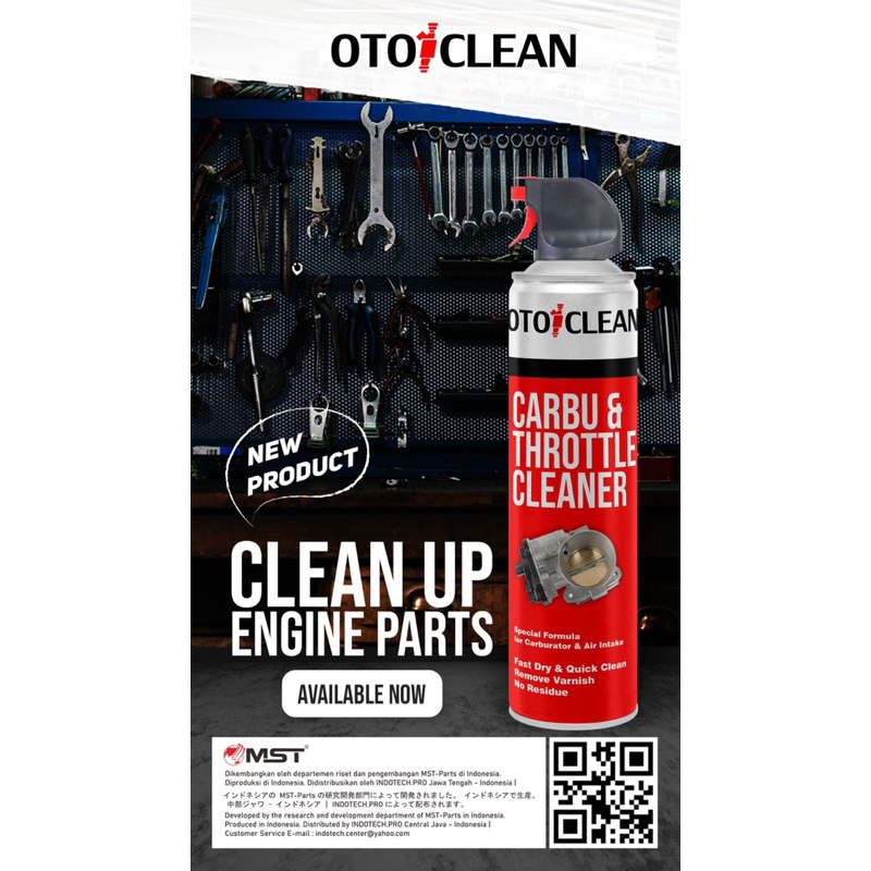 CARB CLEANER AND THOTTLE CLEANER OTOCLEAN MST 500ML AL0013