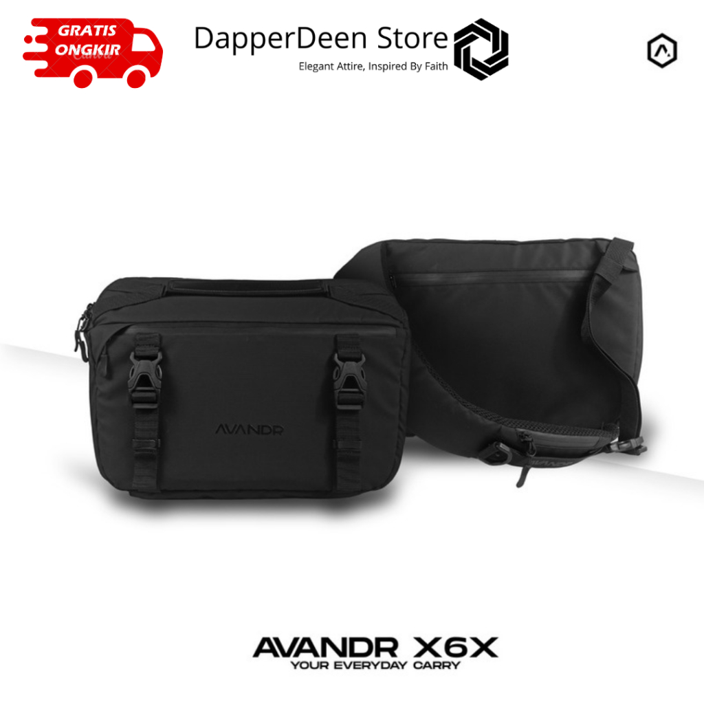 Avandr X6X Tas Selempang Sling Bag Waist Bag Sling Bag Gadget