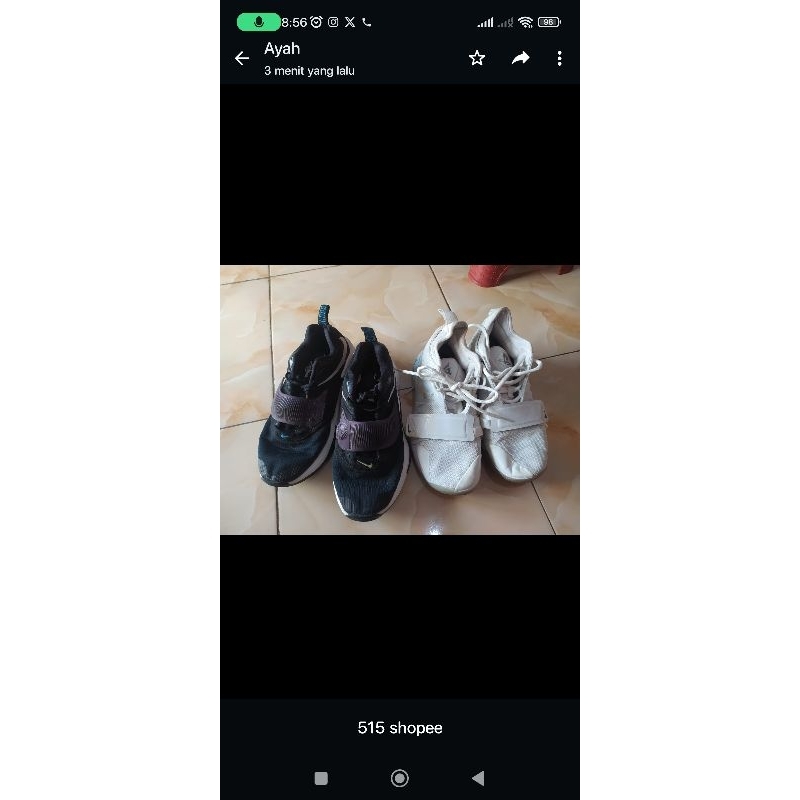 borongan sepatu basket hitam putih