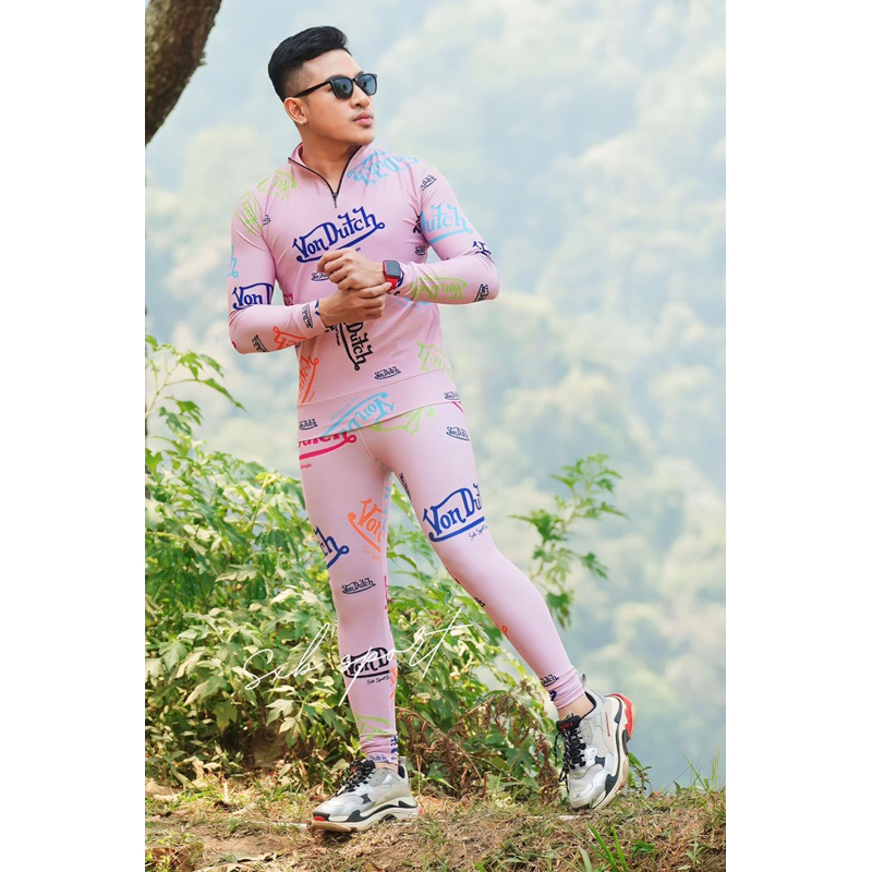 PABRIK BAJU OLAH RAGA MURAH SXB VON DUTCH JUMPER HALF ZIPPER AND LEGGING