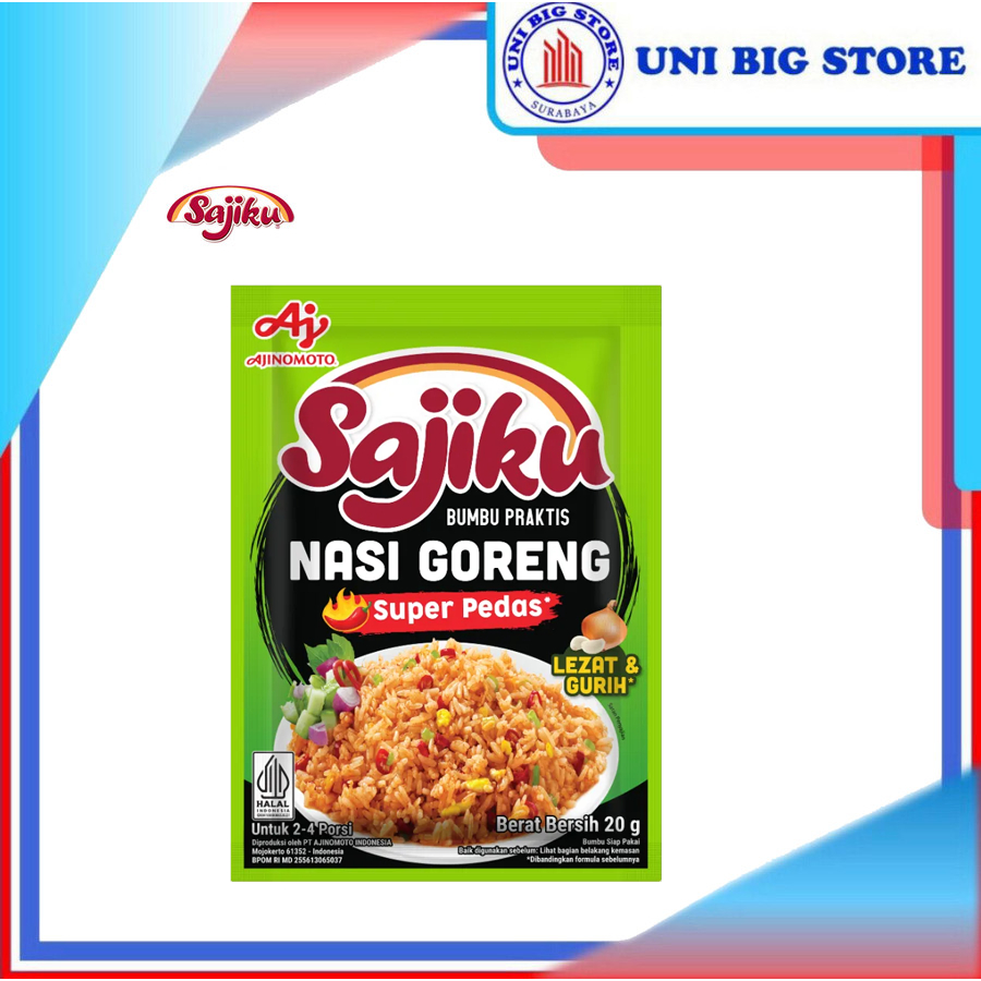 

Sajiku Bumbu Nasi Goreng SUPER PEDAS 20 gr