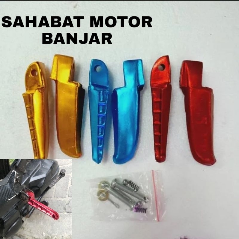 FOOTSTEP STEP BELAKANG MIO J MIO M3 MIO SOUL GT 125 MIO NEW NOUCO XEON DLL CNC WARNA FOOT STEP VARIA