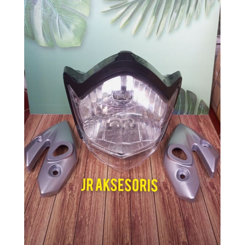 Headlamp Vixion old lampu depan set batok plus kupingan
