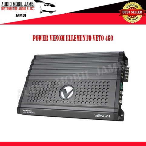 POWER AMPLIFIER 4 CHANNEL VENOM ELLEMENTO VETO 460 POWER AUDIO MOBIL