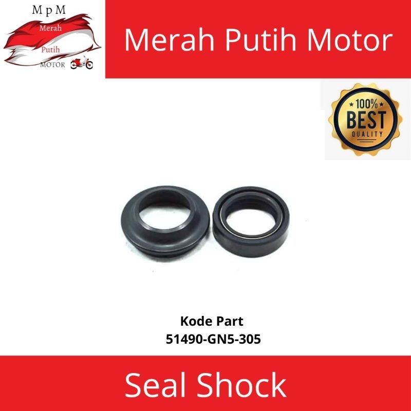 SEAL SHOCK SIL SHOCK DEPAN HONDA GRAND SUPRA X FIT REVO KARISMA BEAT VARIO 100% ORIGINAL AHM