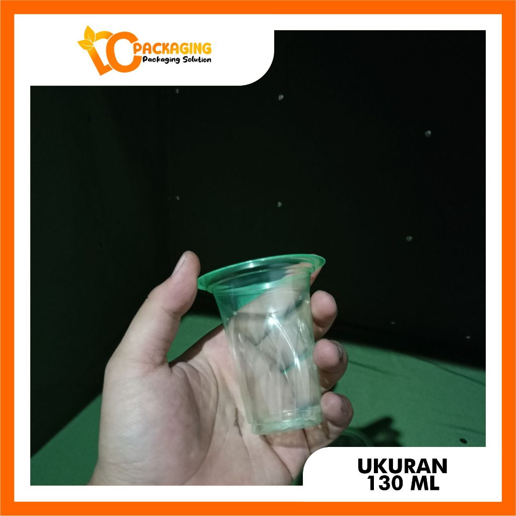 Cup gelas Ulir /cup jagung manis /cup es keruk vol 130ml isi 50cup