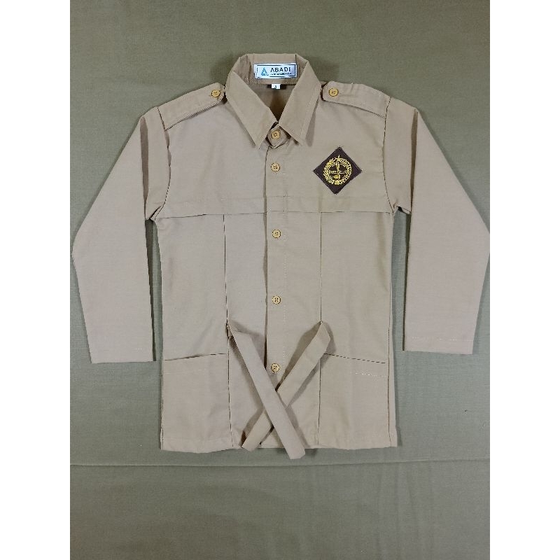 Baju pramuka SD lengan panjang cewek