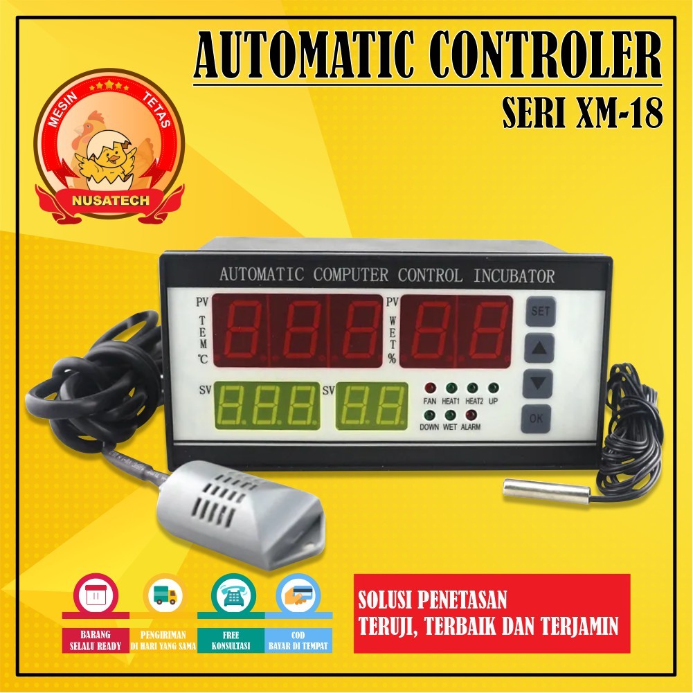 Xm-18 Egg Incubator Termostat Hygrostat Termohygrostat Automatic