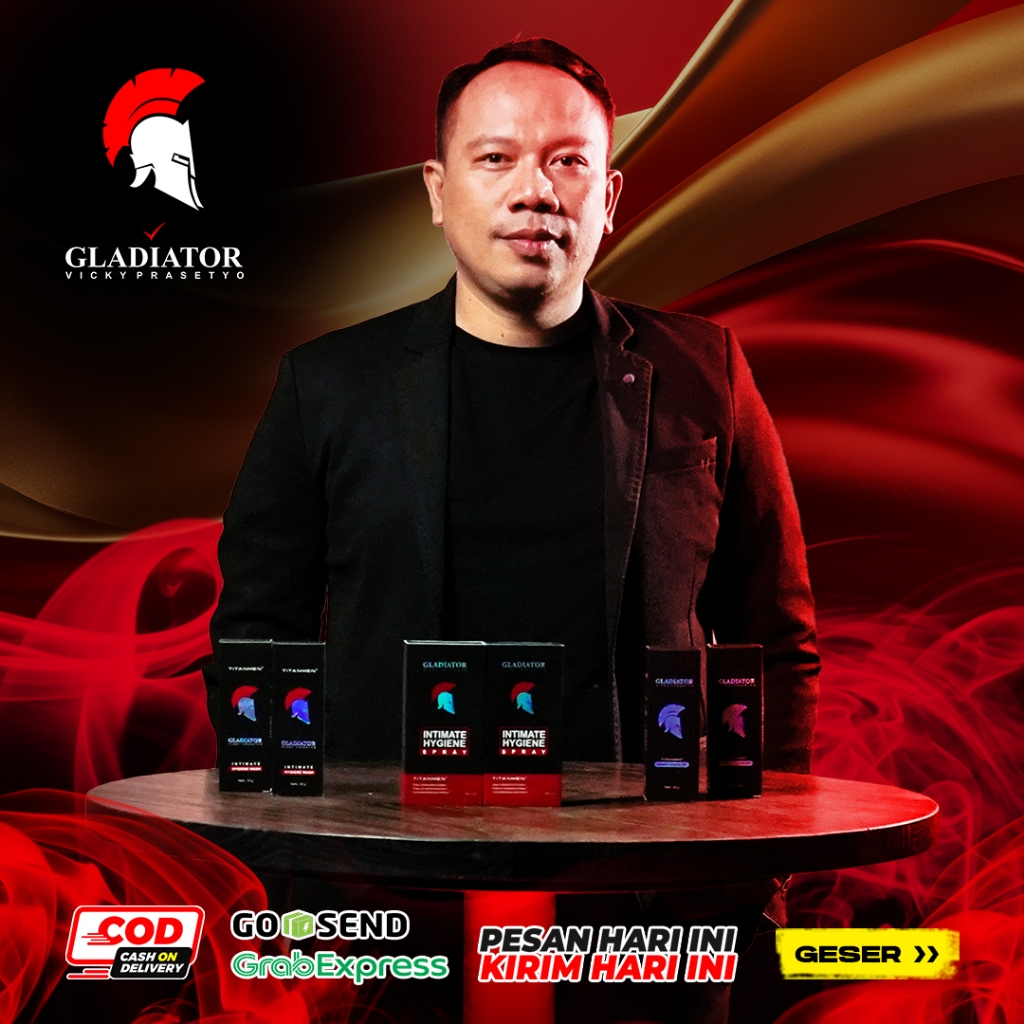 Gladiator Intimate Hygiene Spray By Vicky Prasetyo Pewangi Mr P || Memberikan Aroma Romantis Saat Be