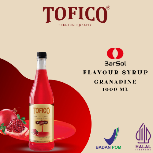 

Tofico Syrup Grenadine 1000 Ml - Barsol Indonesia