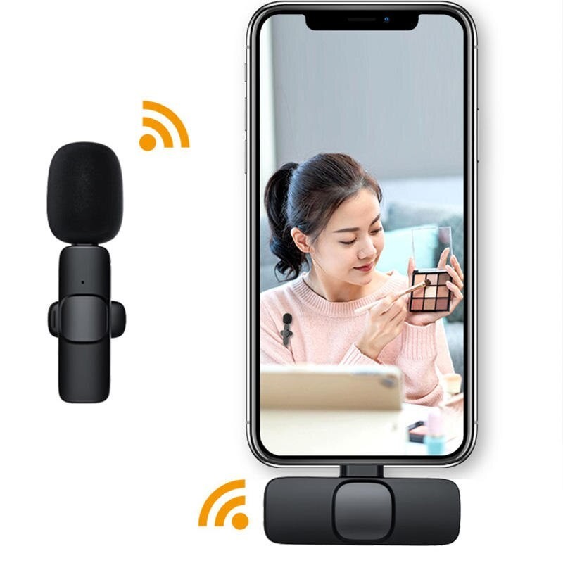 Microphone Mic Clip On Youtuber Shopee Podcast Live Streaming MOVIO Wireless Lavalier Type C