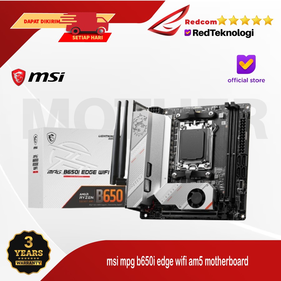 msi mpg b650i edge wifi am5 motherboard