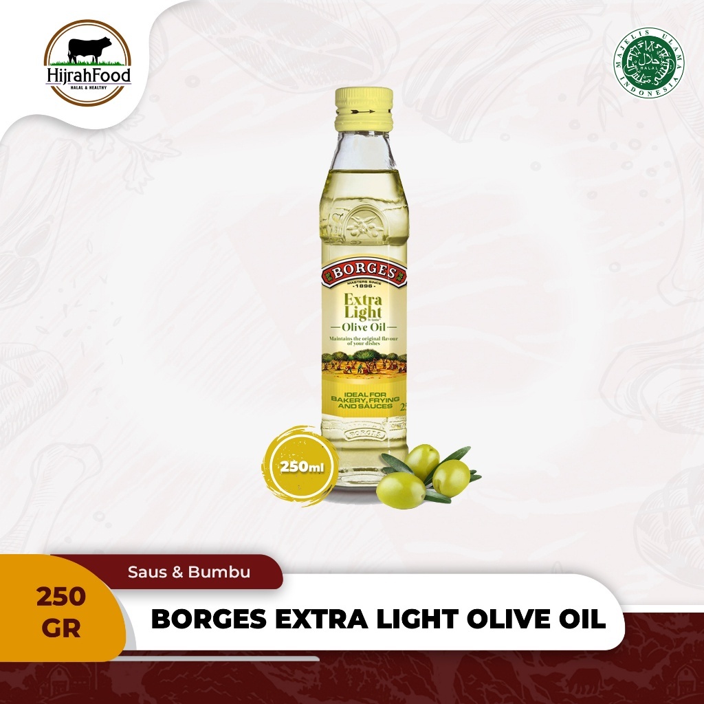 

BORGES Extra Light Olive Oil | Minyak Zaitun Extra Light - 500 ml