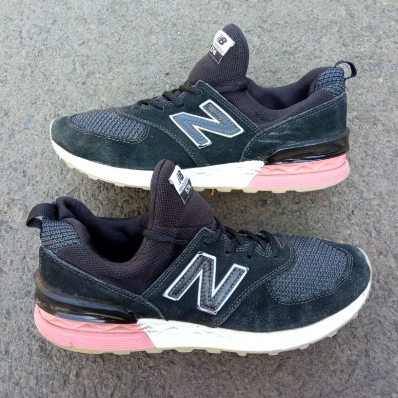 Sepatu Second New Balance NB 574 Black Original