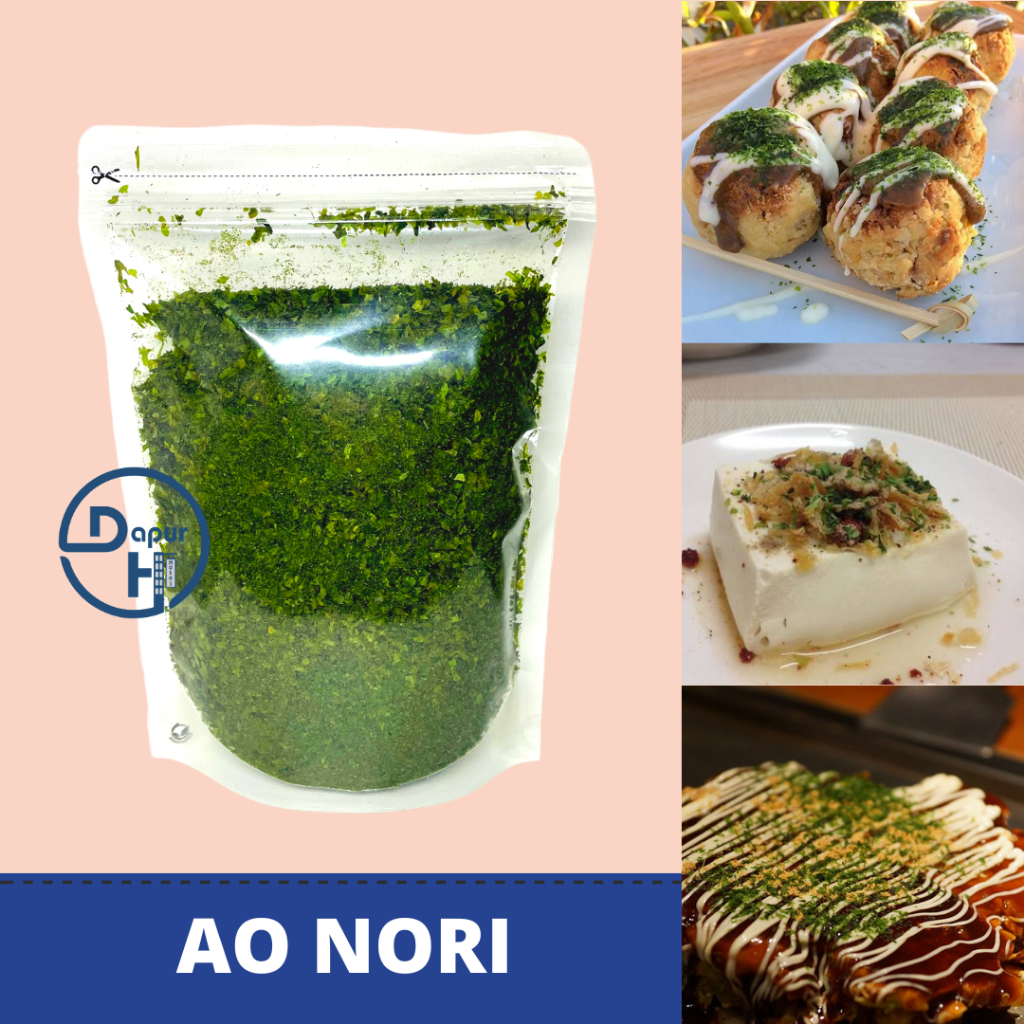 

AONORI Bubuk Nori 100 g / Ao Nori Powder Import Taburan Takoyaki