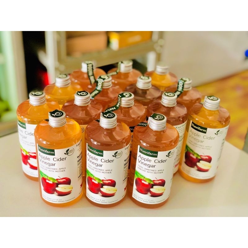 

cuka apel cider vinegar/cuka apel nutrifarm 500 ml