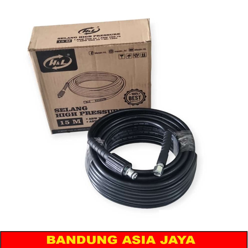 H&L Selang Jet Cleaner 25 meter Selang Cuci Steam Stim Motor Mobil 25 meter Mollar