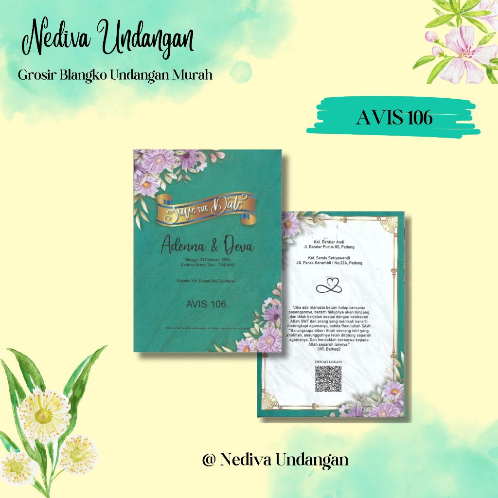 Blangko Undangan Avis 106 Harga Murah