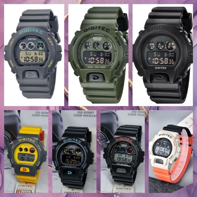 Jam Tangan Pria Digitec DG-5098T / DG5098 Original Include box