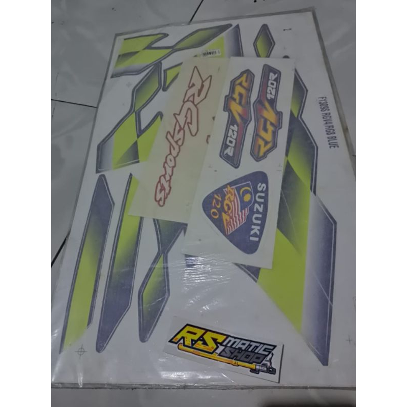 STRIPING STIKER SUZUKI RG SPORTS LAMINASI