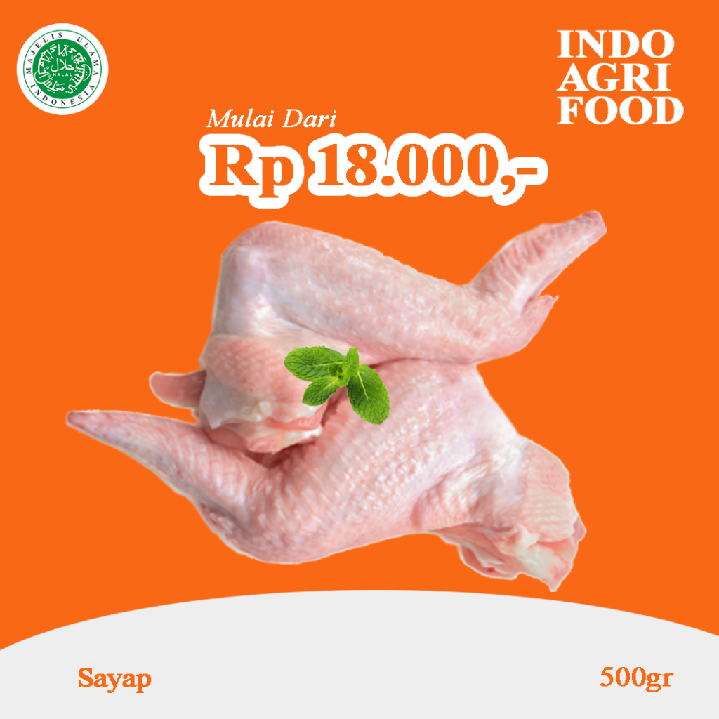 

Sayap Ayam 500gr / Chicken Wings 500gr