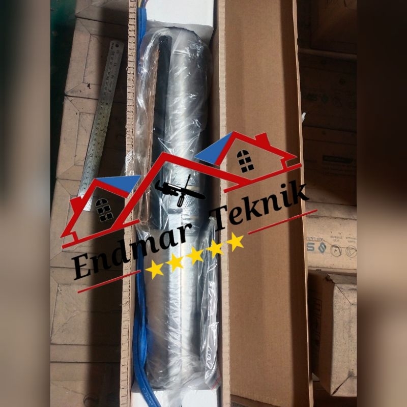 ENDMAR TEKNIK Pompa Satelit Submersible Pump 4 inch 1 Hp  1 Pk 750 watt Body Full Stainless Kipas Im
