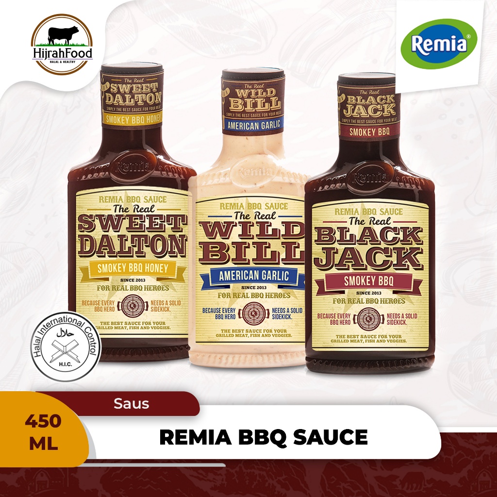 

Remia Saus Smokey BBQ / Smokey BBQ Honey / American Garlic BBQ Sauce