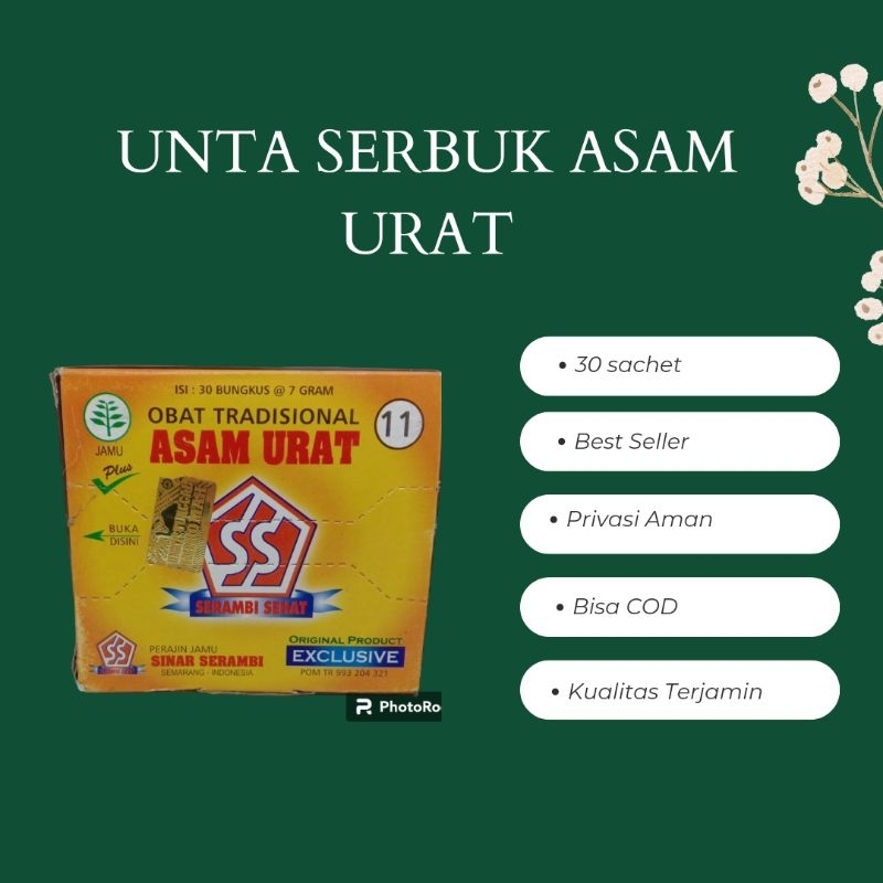 

Herbal Unta Asam Urat Serbuk