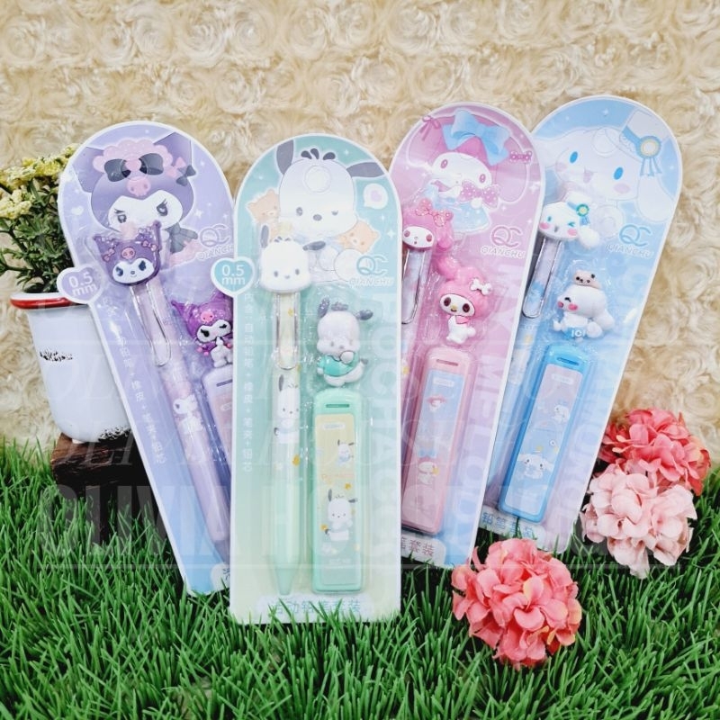 

Pensil Mekanik Pengapus My Melody Kuromi Cinnamoroll Pochacco Pencil Set Refill My Melody Kuromi Cinnamoroll Pochacco Penghapus