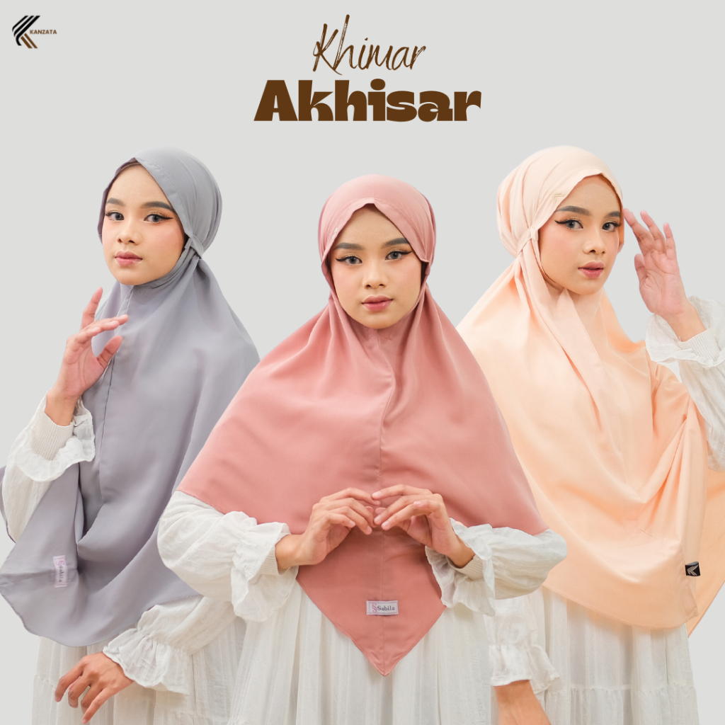 KANZATA- Hijab Bergo Instant  Khimar Tali Non Pet Hijab Instan Jumbo Wolfis