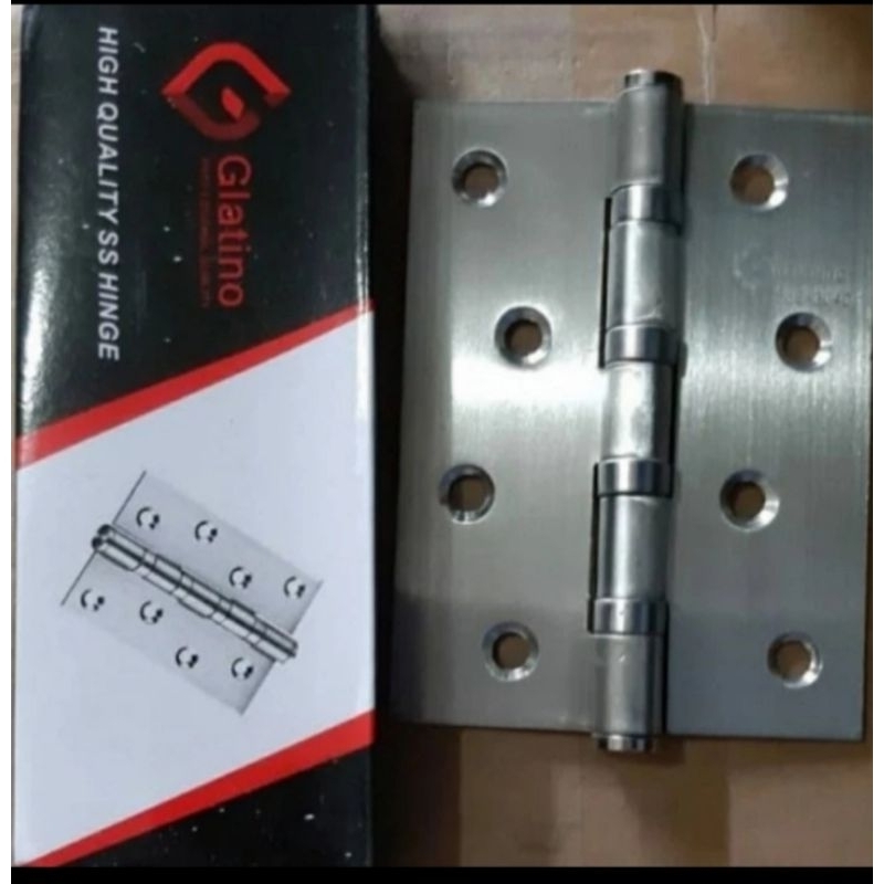 Engsel Stainless sus 304. 4inc Glatino / Hinge stainless 4"