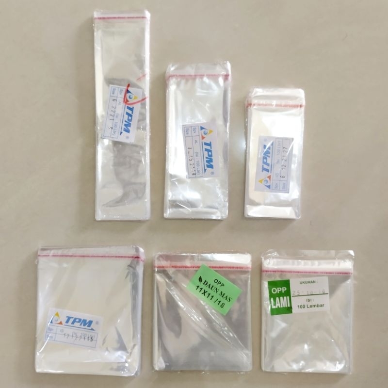 Plastik OPP kue/Plastik OPP aksesoris/Plastik Roti/Plastik Uang/Plastik Sendok garpu / opp 8x12 / op