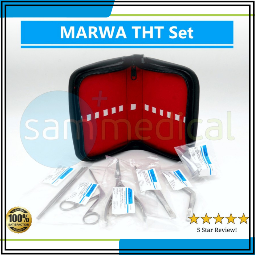 MARWA THT Set / Instrumen Medis / Alat Cek Telinga Hidung Tenggorokan / Spesialis THT