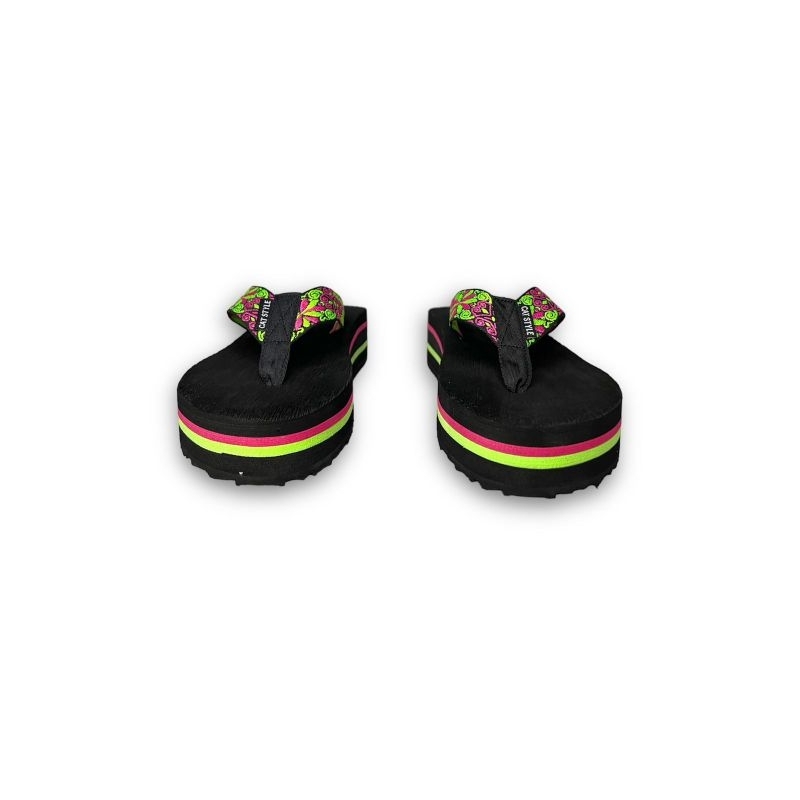 CAT STYLE - Sendal wedges hak sedang / Sendal Anti Slip Wanita / kekinian / modern