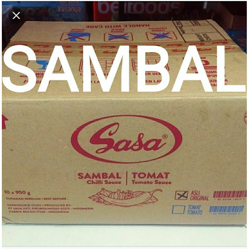 

Saos Sambal Sasa Per Dus Isi 10Pcs x 950Gr